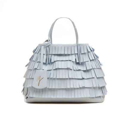 Borsa jasmine frange small in similpelle
