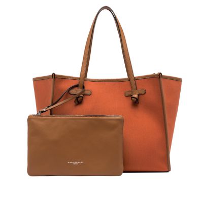 Shopping in canvas e pelle