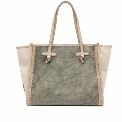 Shopping sev in canvas e pelle 