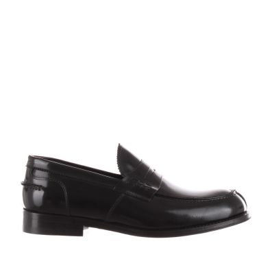 Mocassino con mascherina in pelle