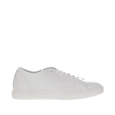 Sneakers basse in pelle martellata