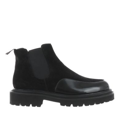 Stivaletto in camoscio e pelle
