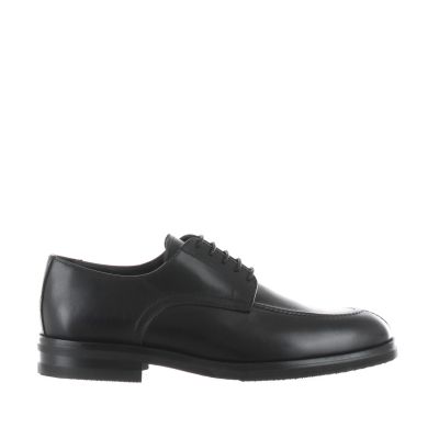 Stringata derby in pelle