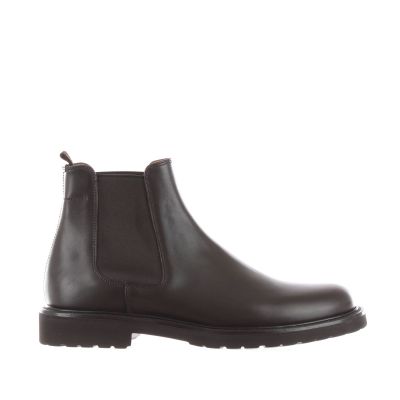 Stivaletto beatles in pelle spazzolata