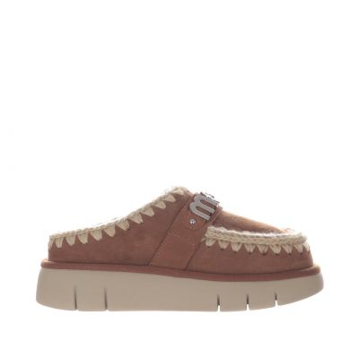 Sabot bounce clog metal con logo in montone