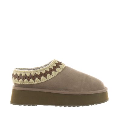 Sabot platform clog in suede 