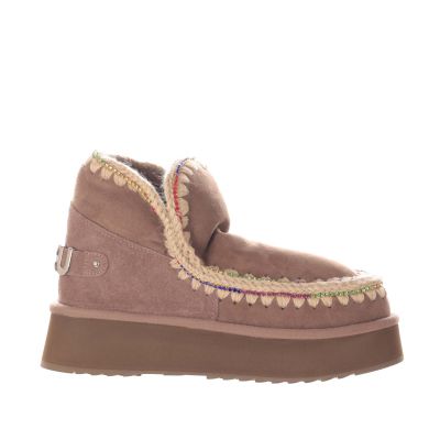 Stivaletto eskimo 18 in camoscio con strass
