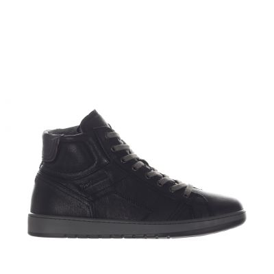 Sneaker high-top in pelle