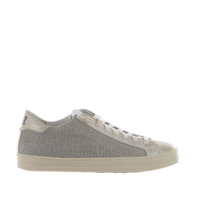 Sneaker john in denim shiny