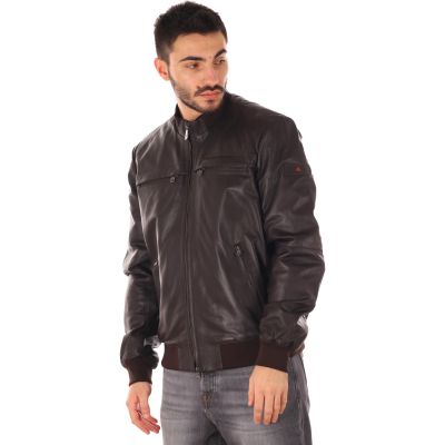 Giacca biker in pelle