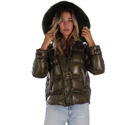 Piumino lucido takan in nylon ripstop