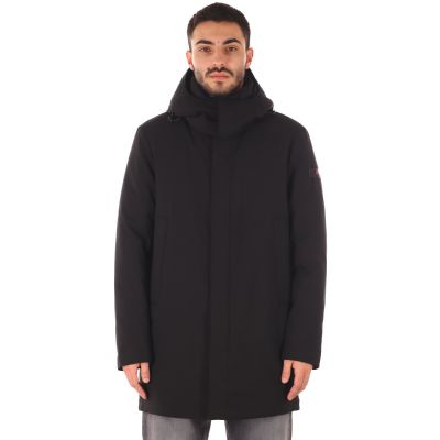 Trench liscio in nylon stretch