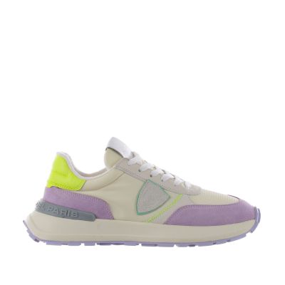 Sneaker antibes low in nylon e camoscio
