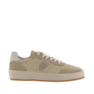Sneaker nice low in pelle e camoscio