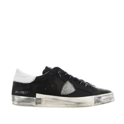 Sneaker paris x foxy laminè in pelle