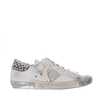 Sneaker paris x low in pelle con borchie