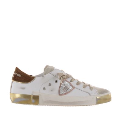 Sneaker paris x low in pelle e camoscio