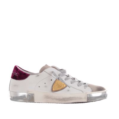 Sneaker prsx low velour in pelle