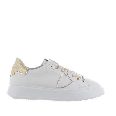 Sneaker temple in pelle 