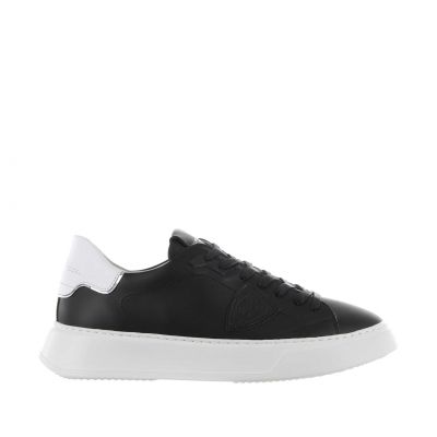 Sneaker temple low in pelle 