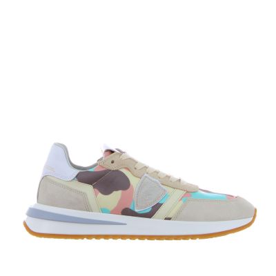 Sneaker tropez 2.1 in camoscio e nylon camouflage