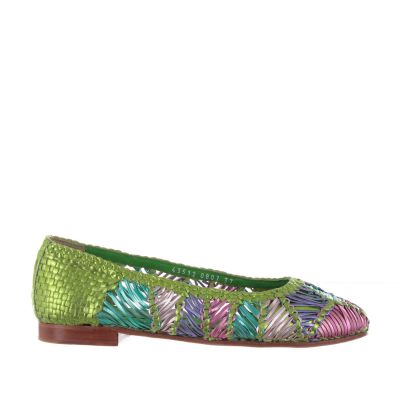 Ballerina athena in pelle metal