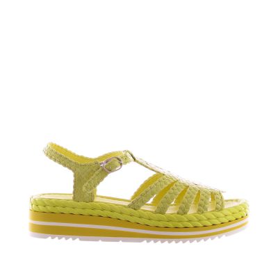 Sandalo milan in pelle intrecciata