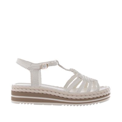 Sandalo milan in pelle intrecciata