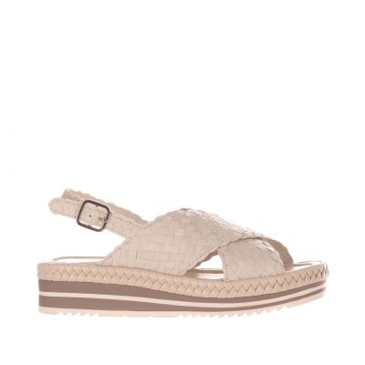Sandalo milan in pelle intrecciata