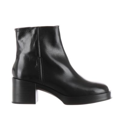 Stivaletto cristin in pelle