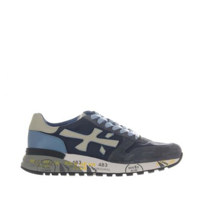 Sneaker in camoscio délavé e nylon