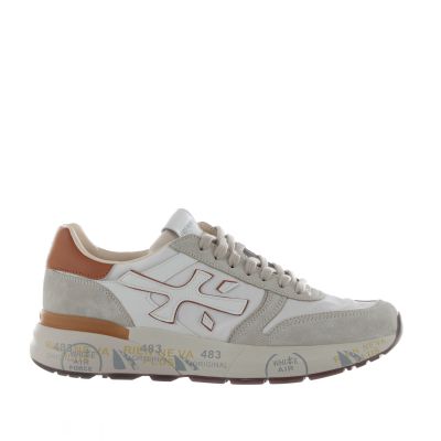 Sneaker in camoscio e tessuto tecnico
