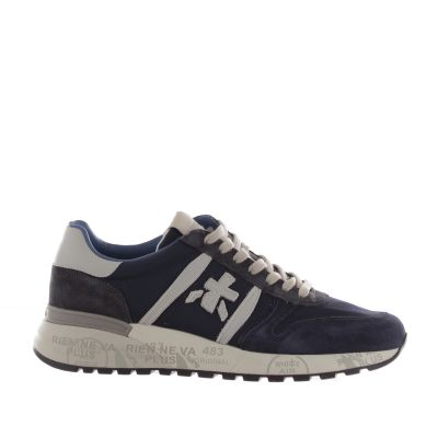 Sneaker in camoscio e tessuto tecnico