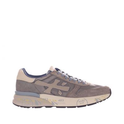 Sneaker in camoscio e tessuto tecnico