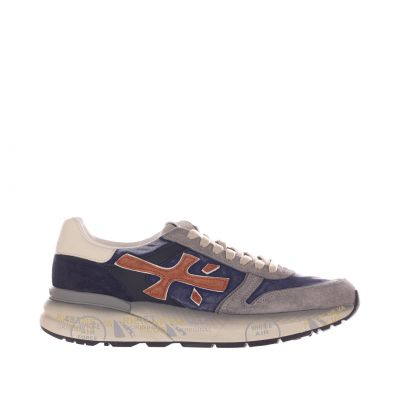 Sneaker in camoscio e tessuto tecnico