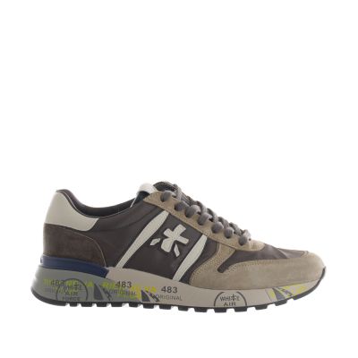 Sneaker lander in camoscio e tessuto tecnico