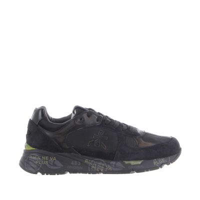 Sneaker mase in camoscio e nylon