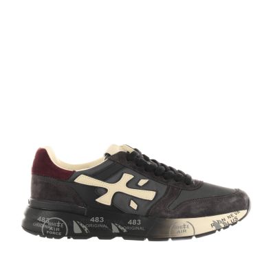 Sneaker mick in camoscio e pelle