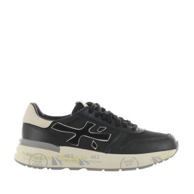 Sneaker mick in pelle e tessuto tecnico