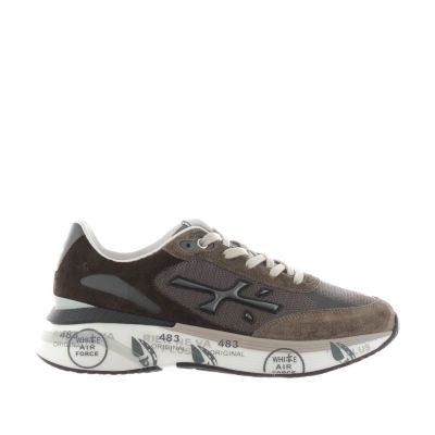 Sneaker moerun in camoscio e mesh a rete