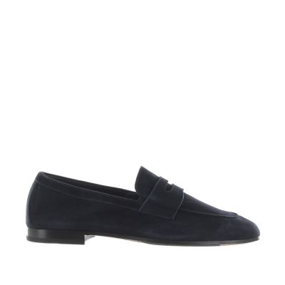 Mocassino con mascherina in camoscio