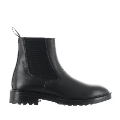 Stivaletto beatles in pelle martellata