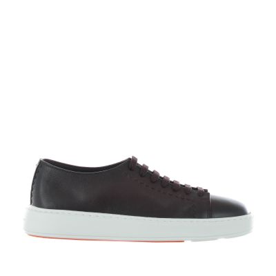 Clean row sneaker in pelle bottolata