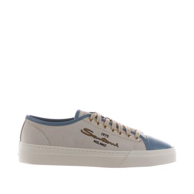 Sneaker in pelle e canvas