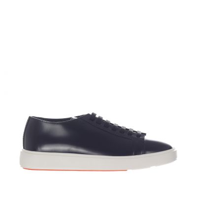Sneaker low top in pelle 