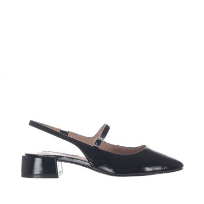 Ballerina slingback in vernice