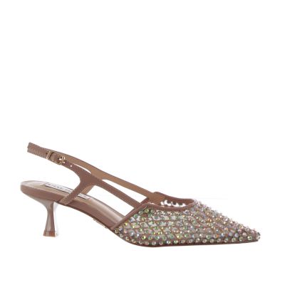 Décolleté slingback legaci in tessuto a rete