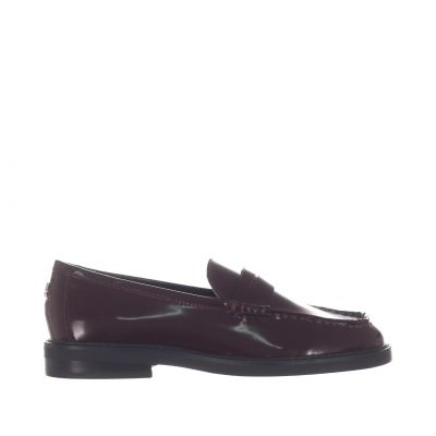 Mocassino con mascherina adison in pelle