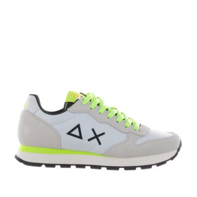 Sneaker tom fluo in camoscio e nylon