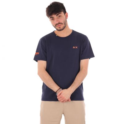 T-shirt in cotone con logo sulla manica